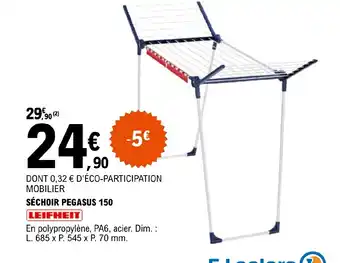 E.Leclerc SÉCHOIR PEGASUS 150 offre