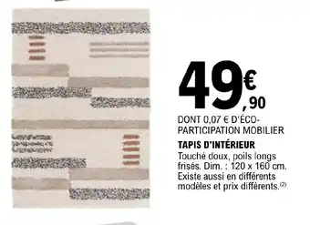 E.Leclerc TAPIS D'INTÉRIEUR offre