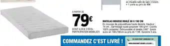 E.Leclerc MATELAS MOUSSE ROULÉ 90 X 190 CM offre