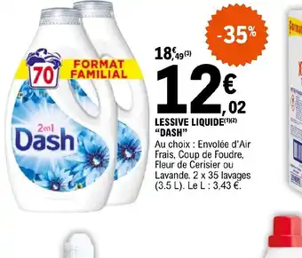 LESSIVE LIQUIDE DASH"
