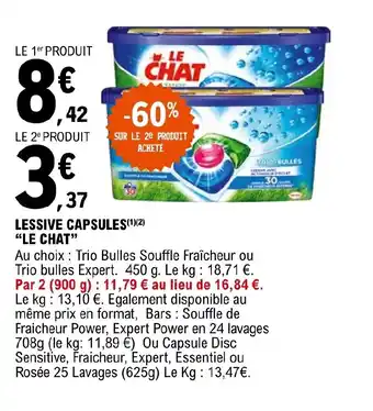 E.Leclerc LESSIVE CAPSULES offre