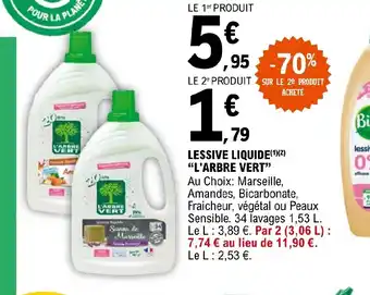 E.Leclerc LESSIVE LIQUIDEL'ARBRE VERT offre