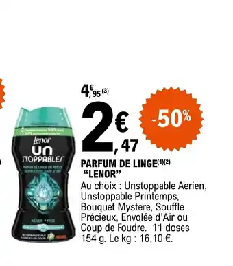 E.Leclerc PARFUM DE LINGE LENOR" offre