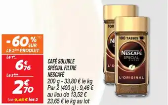 CAFĂ SOLUBLE SPECIAL FILTRE