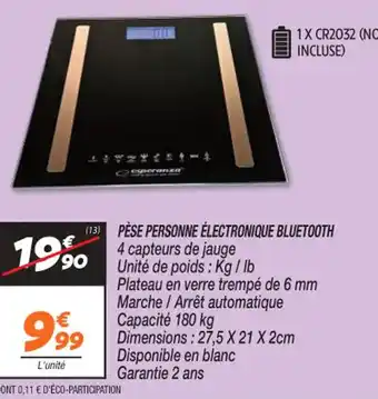 Netto PÈSE PERSONNE ÉLECTRONIQUE BLUETOOTH offre