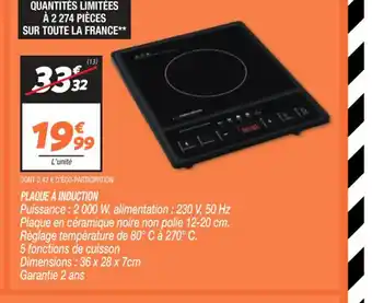 Netto PLAQUE À INDUCTION offre