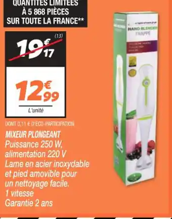 MIXEUR PLONGEANT