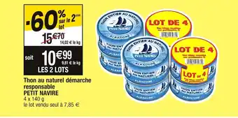 Migros Thon au naturel démarche responsoble offre