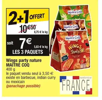 Migros Wings party nature offre
