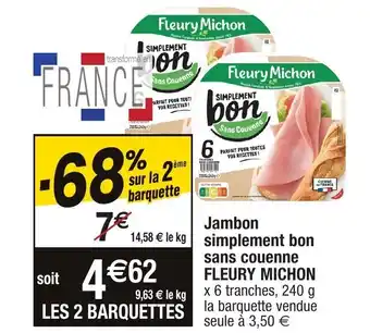 Migros Jambon simplement bon sans couenne offre