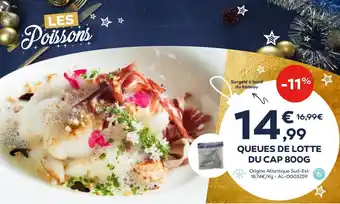 QUEUES DE LOTTE DU CAP 800G