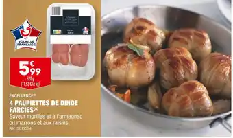 ALDI 4 paupiettes de dinde farcies offre