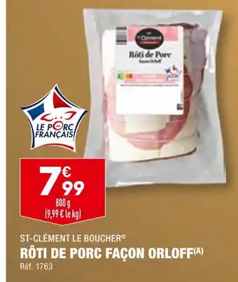 ALDI St-clément le boucher rôti de porc façon orloff offre