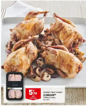 ALDI Gourmet finest cuisine 4 cailles offre