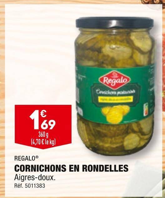 Promo Regalo cornichons en rondelles chez ALDI