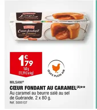 ALDI Milsani cœur fondant au caramel offre