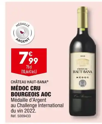 ALDI Château haut-bana médoc cru bourgeois aoc offre