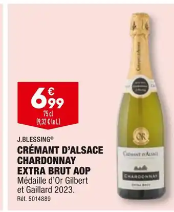 ALDI J.blessing crémant d’alsace chardonnay extra brut aop offre