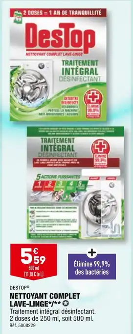 ALDI Destop nettoyant complet lave-linge offre