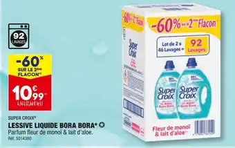 ALDI Super croix lessive liquide bora bora offre