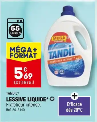 ALDI Tandil lessive liquide offre