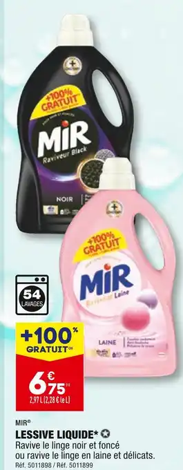 Mir lessive liquide