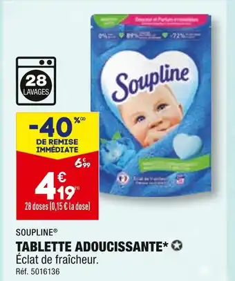 ALDI Soupline tablette adoucissante offre