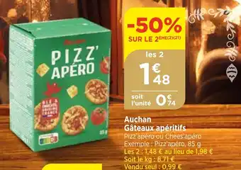 Maximarché Auchan Gâteaux apéritifs offre
