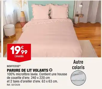 ALDI Novitesse parure de lit volants offre