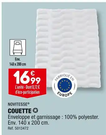 Novitesse couette
