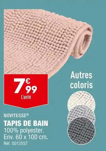 ALDI Novitesse tapis de bain offre