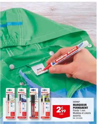ALDI Edding marqueur permanent offre