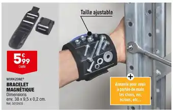Workzone bracelet magnétique