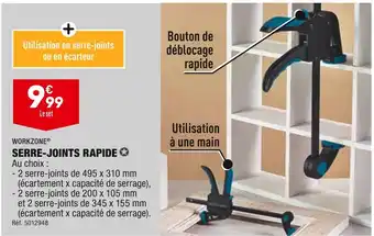 ALDI Workzone serre-joints rapide offre