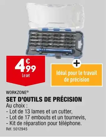ALDI Workzone set d’outils de précision offre