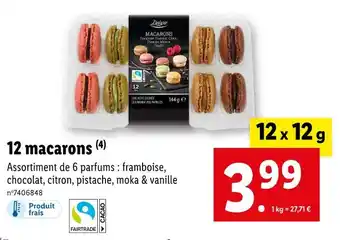 Lidl Deluxe 12 macarons offre