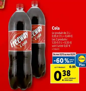 Lidl Freeway cola offre