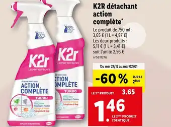 Lidl K2r détachant action complète offre
