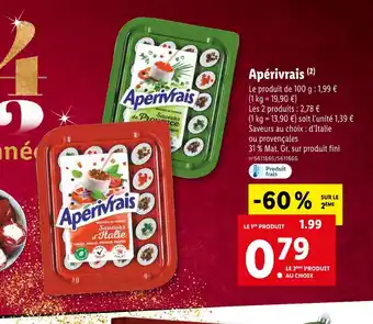 Lidl Apérivrais apérivrais offre