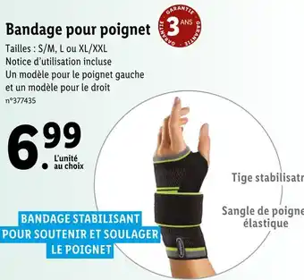 Lidl Bandage pour poignet offre