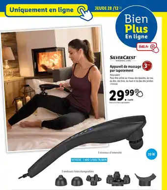 Lidl Silver crest appareil de massage par tapotement offre