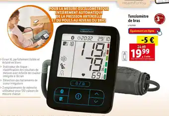 Lidl Silvercrest tensiomètre de bras offre