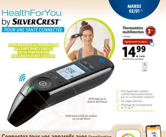 Lidl Silver crest thermomètre multifonction offre