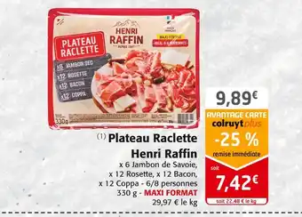 Colruyt Henri raffin plateau raclette offre