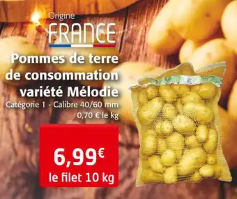 Colruyt Pommes de terre de consommation variété mélodie offre