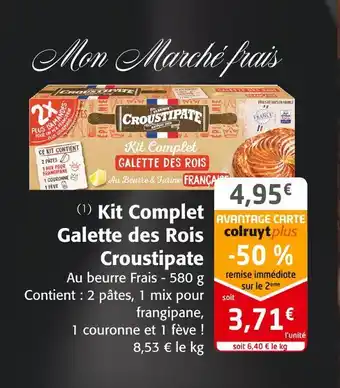 Colruyt Croustipate kit complet galette des rois offre