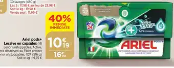 Maximarché Ariel pods+ Lessive en capsules offre