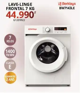 Gitem LAVE-LINGE FRONTAL 7 KG offre