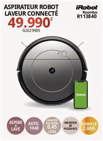 Gitem ASPIRATEUR ROBOT LAVEUR CONNECTÉ offre