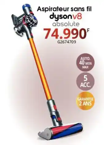 Gitem Aspirateur sans fil dysonv8 offre